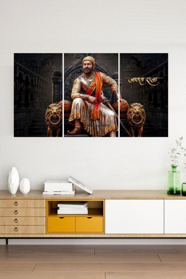 Shivaji Maharaj | 3-pieces-split-posters | Devotional |