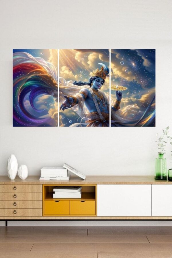 Shree Krishna |  3-pieces-split-posters | Devotional |