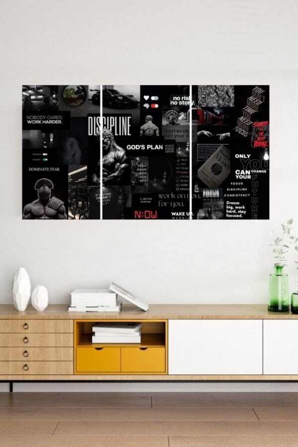 Discipline |  Motivation | 3-Pieces Split Posters