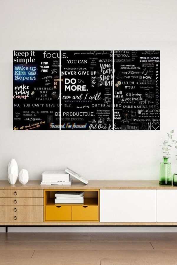 1% Everyday | Motivation | 3-Pieces Split Posters
